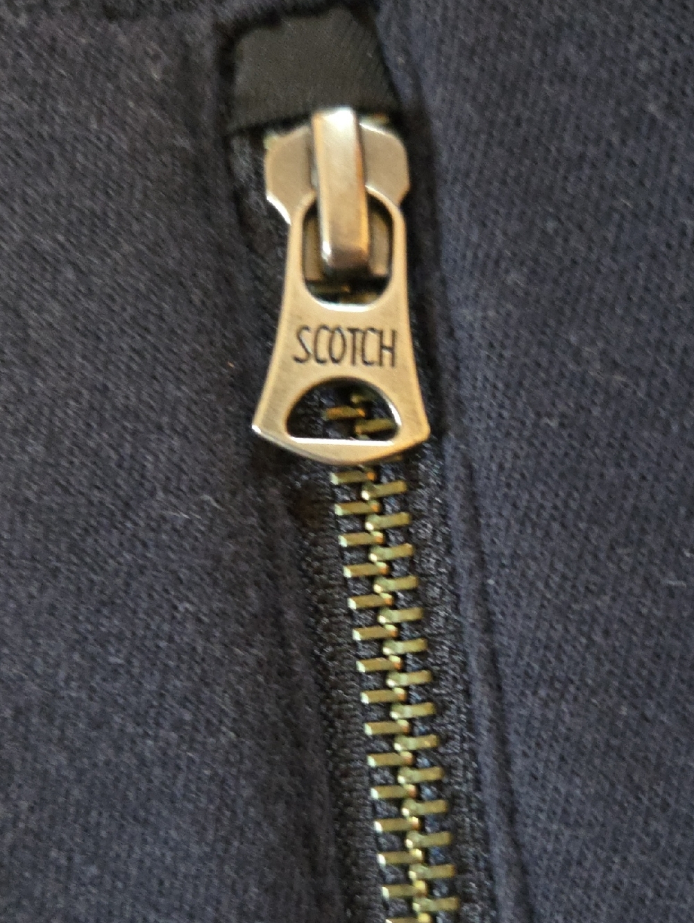 Scotch & Soda Bomber Jacket M Navy Quilted Sleeve Zip Up Unisex Streetwear - Picture 5 of 8